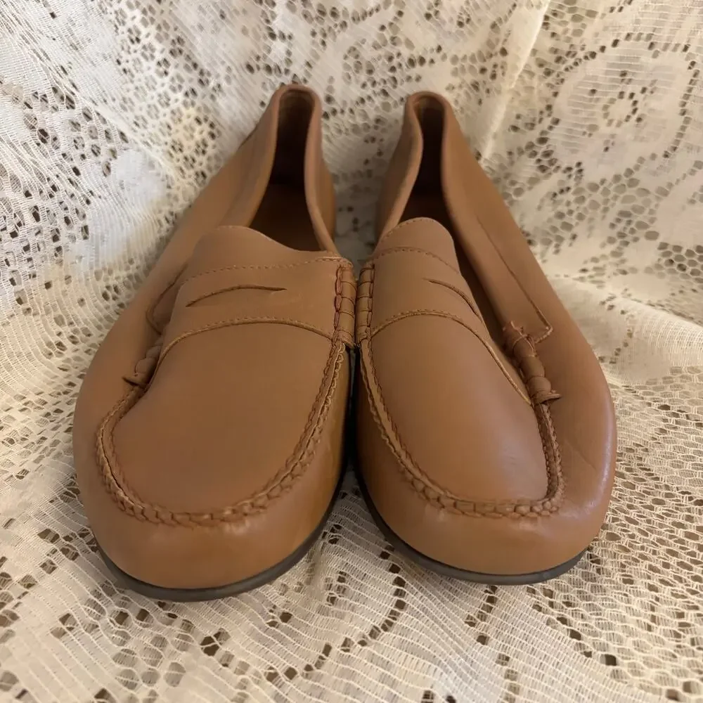 Jay Butler Cromwell Men's US 15 Carmel Brown Penny Loafers Shoes